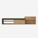 Mobile moderno porta TV design sospeso 1 anta e scaffale 180x32x42cm Trella Caratteristiche