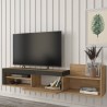 Mobile moderno porta TV design sospeso 1 anta e scaffale 180x32x42cm Trella 