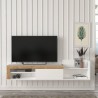 Modernes Design Hängeschrank TV 1 Tür und Regal 180x32x42cm Trella Maße
