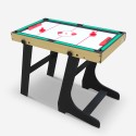 Table de jeu pliante multifonction 3in1 table billard ping pong air hockey Texas Réductions