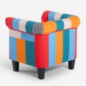 Sessel aus mehrfarbigem Stoff im Patchwork-Stil modernes Design Caen Angebot
