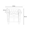 Sessel aus mehrfarbigem Stoff im Patchwork-Stil modernes Design Caen Rabatte