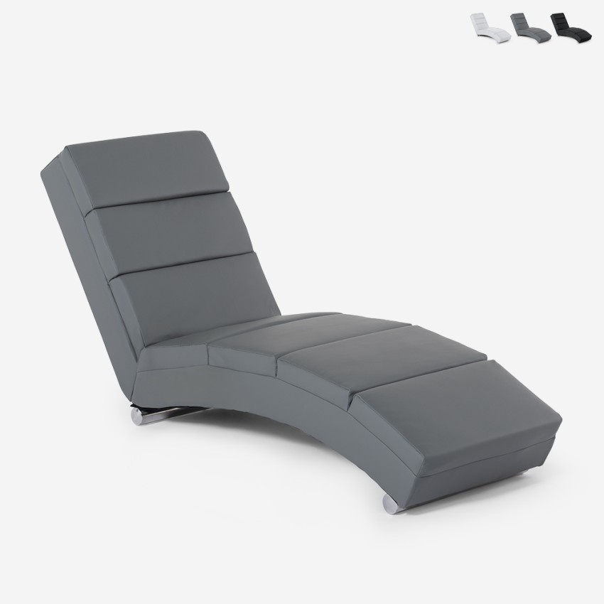 Chaise longue fauteuil de salon en similicuir moderne Dijon Offre Chaise longue fauteuil de salon en similicuir moderne Dijon Offre