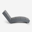 Chaise longue fauteuil de salon en similicuir moderne Dijon 