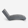 Chaise longue fauteuil de salon en similicuir moderne Dijon 