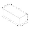Auflagenbox Gartenbox 165x69x62cm aus Stahl Innsbruck Lagerbestand
