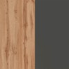 Isola centrale per cucina moderna 2 ante tavolo legno 125x90x90cm Deer 