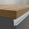 Isola centrale per cucina moderna 2 ante tavolo legno 125x90x90cm Deer 