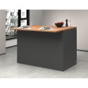 Isola centrale per cucina moderna 2 ante tavolo legno 125x90x90cm Deer 
