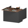 Isola centrale per cucina moderna 2 ante tavolo legno 125x90x90cm Deer 