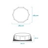 Piscina rotonda Intex Canopy Metal Frame con tettoia parasole 28209 Catalogo