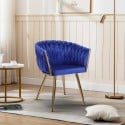 Design-Sessel aus Samt mit goldenen Beinen und Armlehnen Versailles Katalog