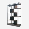 Libreria stile industriale 140x30x183h legno e metallo da parete Dolmen Catalogo