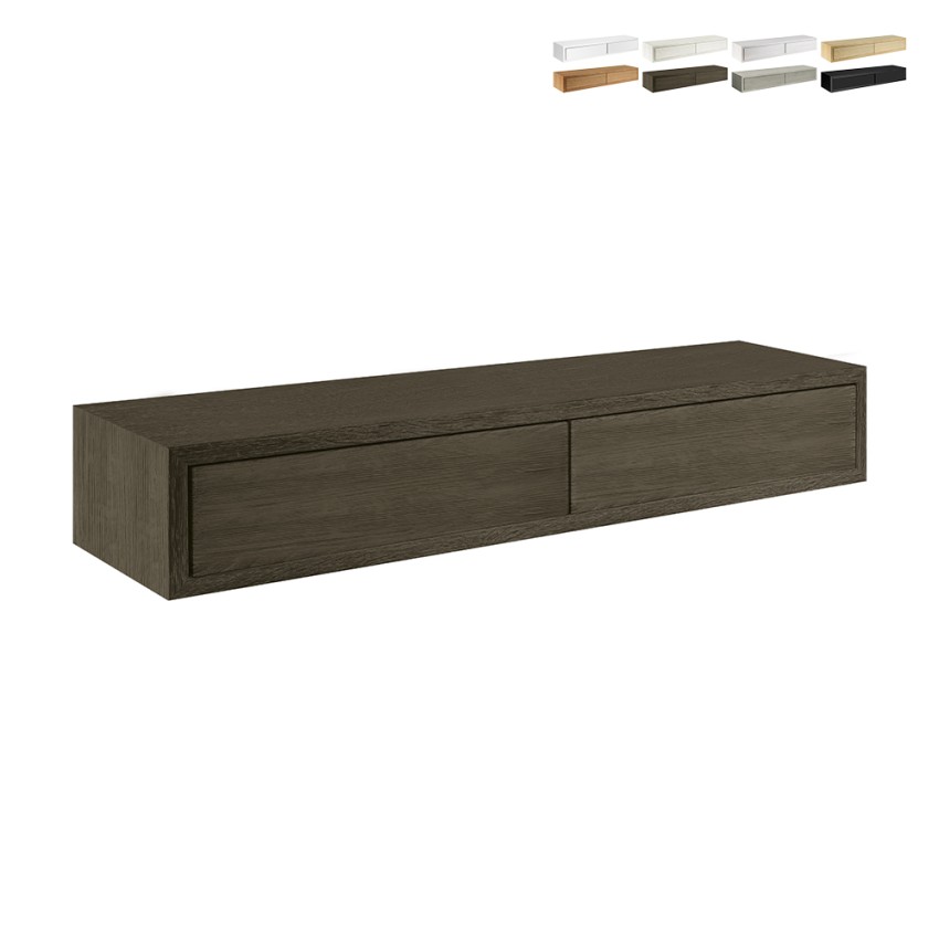 Wandregal mit 2 Schubladen Wohnzimmer modernes Design Domino Maxi Katalog