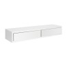 Mensola da parete con 2 cassetti soggiorno design moderno Domino Maxi 