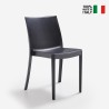 Chaise de restaurant bar jardin empilable en polypropylène pour l'extérieur et l'intérieur Perla BICA 