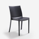 Chaise de restaurant bar jardin empilable en polypropylène pour l'extérieur et l'intérieur Perla BICA 