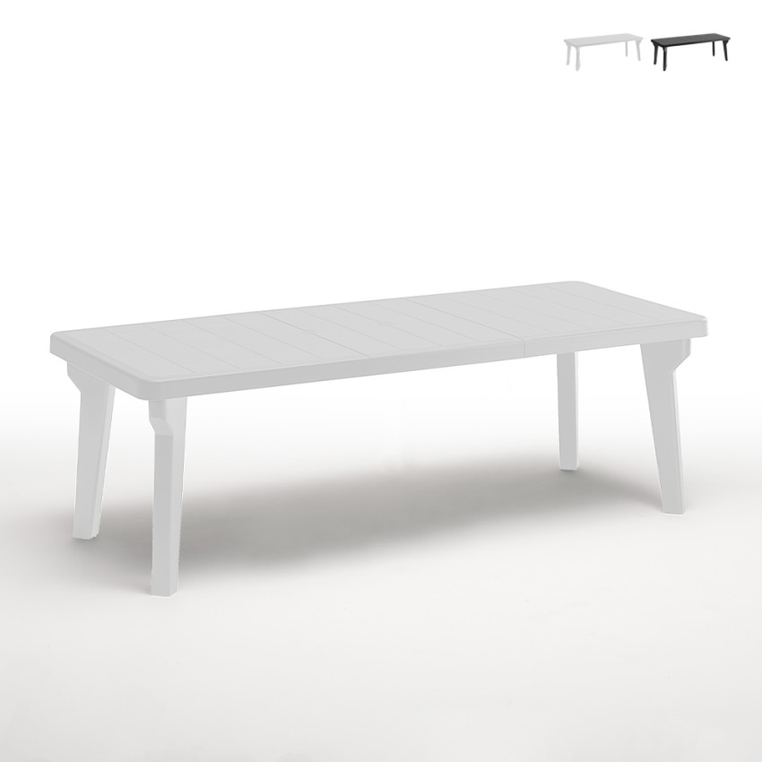 Table de jardin extensible 160-220x90cm polypropylène Bergen Vente Table de jardin extensible 160-220x90cm polypropylène Bergen Vente