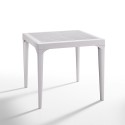 Tavolo da giardino bar esterno quadrato 80x80cm in polipropilene Malmo Prezzo