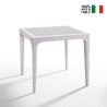 Tavolo da giardino bar esterno quadrato 80x80cm in polipropilene Malmo Modello