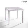 Tavolo da giardino bar esterno quadrato 80x80cm in polipropilene Malmo Offerta