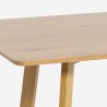 Tavolo da pranzo cucina 120x80cm top legno bianco scandinavo Valk Caratteristiche
