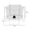 Trampolino tappeto elastico 430cm per bambini da giardino Dyngo XXL Misure