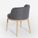 Sedia in tessuto imbottita cucina poltroncina soggiorno salotto Lizak Misure
