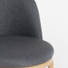 Sedia in tessuto imbottita cucina poltroncina soggiorno salotto Lizak Acquisto
