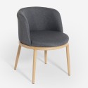 Sedia in tessuto imbottita cucina poltroncina soggiorno salotto Lizak Scelta