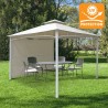 Gazebo 3,3x3,3 metri giardino bar veranda mercato pagoda Antigua uv Prezzo