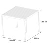 Pergola bioclimatica da giardino 3x3m manuale in alluminio Guadalupe Costo