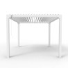 Pergola bioclimatica da giardino 3x3m manuale in alluminio Guadalupe Stock