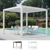 Pergola bioclimatica da giardino 3x3m manuale in alluminio Guadalupe Promozione