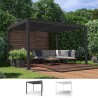 Pergola bioclimatica 3x4m da giardino in alluminio manuale Trinidad Vendita