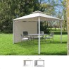 Gazebo 3,3x3,3 metri giardino bar veranda mercato pagoda Antigua uv Saldi