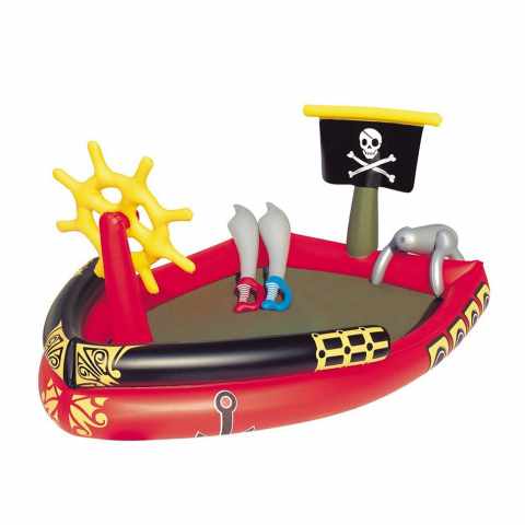 Bestway 53041 Kinderbecken Schiff Der Piraten Aufblasbar Play Center