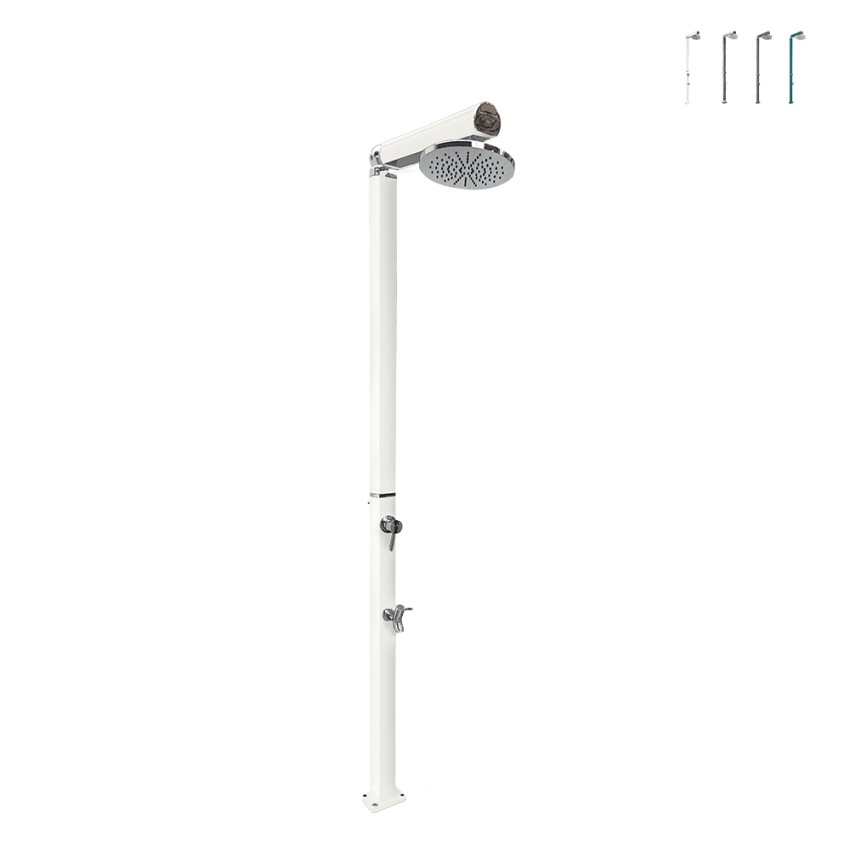 Douche de jardin extérieure pommeau rond mélangeur Quick 