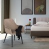 gepolsterter Sessel im Samt Design für Wohnzimmer Nirvana Modell