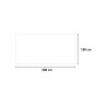 Haie artificielle extensible de jardin 200x100cm plantes Salix Remises