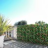 Haie artificielle 2x1m photinia jardin treillis extensible Ivoss Vente