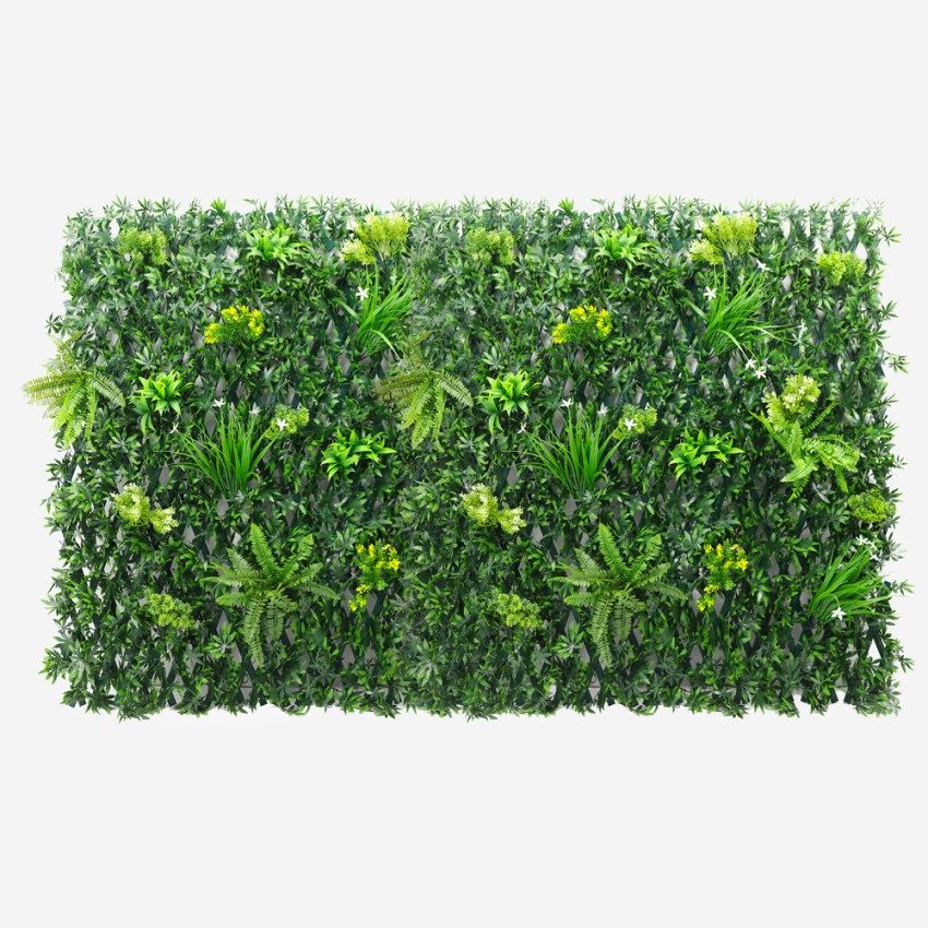 Siepe piante artificiale da giardino grigliato 200x100cm estensibile Laurus Promozione Siepe piante artificiale da giardino grigliato 200x100cm estensibile Laurus Promozione