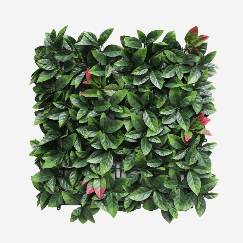 Siepe artificiale photinia realistica pannello giardino 50x50cm Suber Promozione Siepe artificiale photinia realistica pannello giardino 50x50cm Suber Promozione