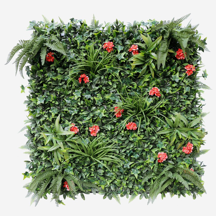 Siepe artificiale sempreverde 100x100cm piante 3D giardino Lemox Promozione Siepe artificiale sempreverde 100x100cm piante 3D giardino Lemox Promozione
