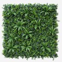 Haie artificielle réaliste panneau 3D jardin 100x100cm Farnuk Promotion