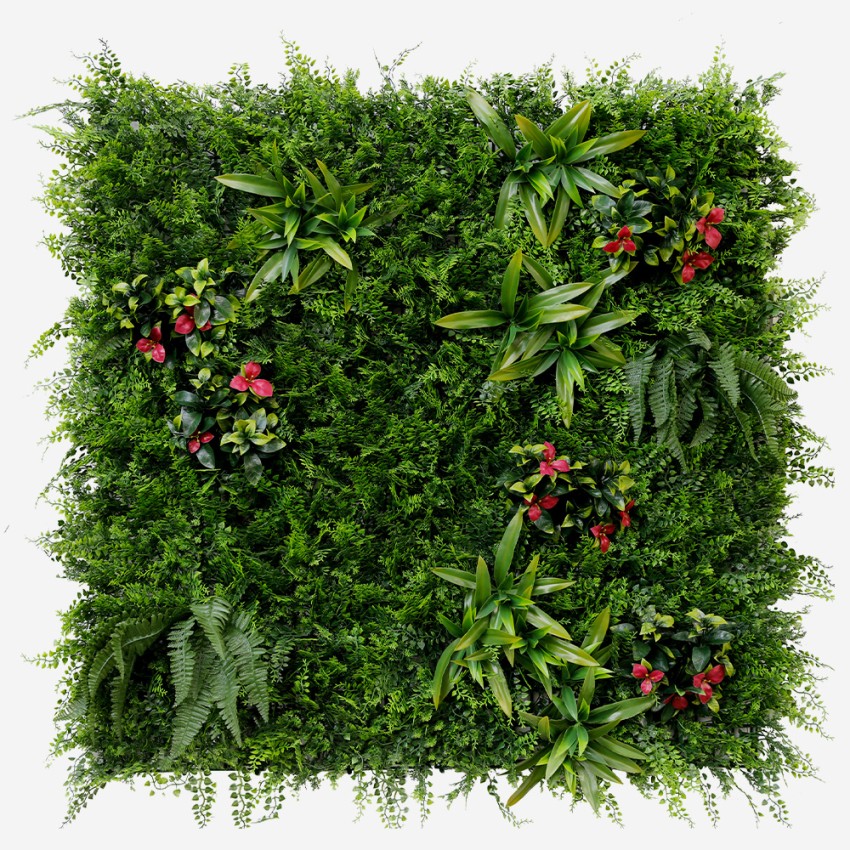 Haie artificielle 100x100cm plante 3D réaliste Cerrum Promotion Haie artificielle 100x100cm plante 3D réaliste Cerrum Promotion