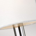 Wandleuchte 2 Lampenschirme weißer Stoff klassischer Stil Brianna2 Modell