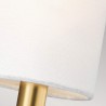 Lampada da muro parete 2 paralumi tessuto bianco stile classico Brianna2 Prezzo