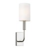Lampada da parete classica moderna paralume in tessuto bianco Brianna1 Saldi