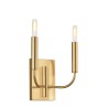 Lampada da muro parete 2 paralumi tessuto bianco stile classico Brianna2 Catalogo